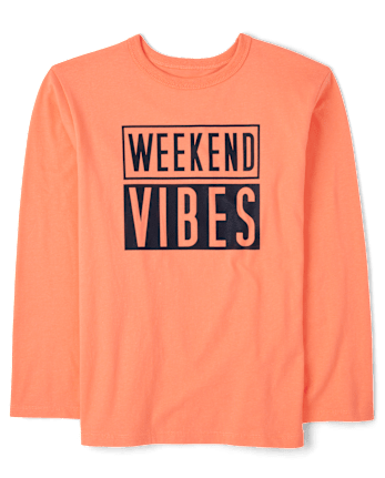 Camiseta con estampado Weekend Vibes para niños