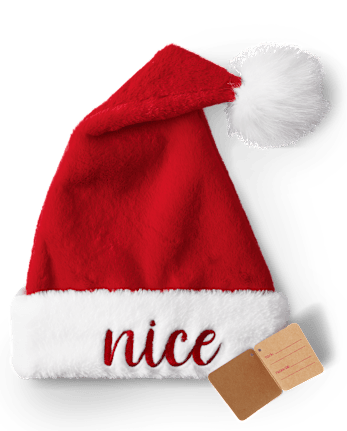Sombreros de Papá Noel reversibles para adultos unisex
