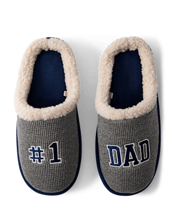 Mens Number 1 Dad Slippers