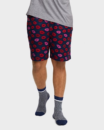 Mens Flannel Pajama Shorts