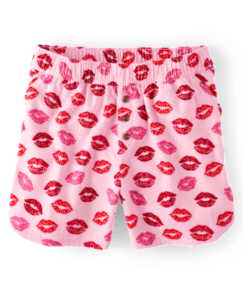 Pantalones cortos de pijama de franela para mujer