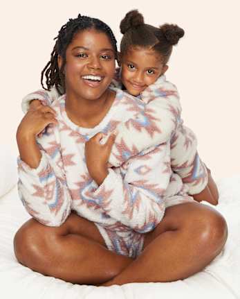 Pijama Sherpa Con Estampado Mamá Y Yo Para Mujer