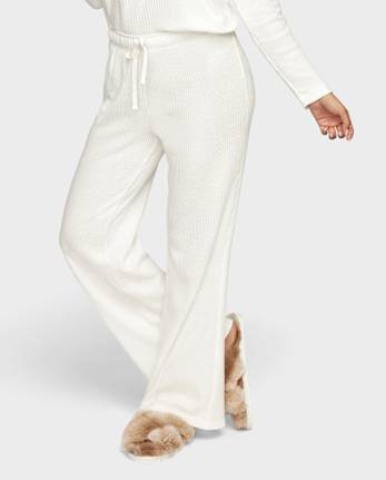 Pantalones térmicos acampanados para mujer