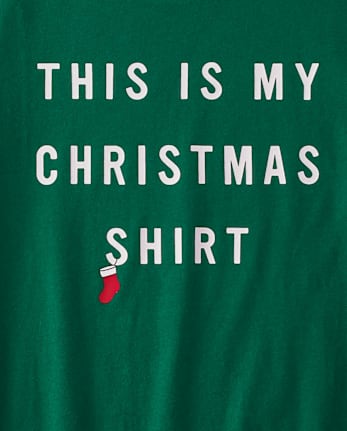 Camiseta para dormir unisex con estampado navideño para adultos