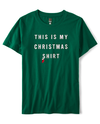 Camiseta para dormir unisex con estampado navideño para adultos
