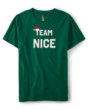 Camiseta para dormir unisex con estampado navideño para adultos