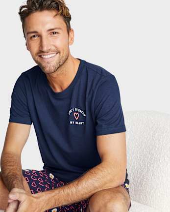 Adult Valentine's Day Graphic Sleep Tee