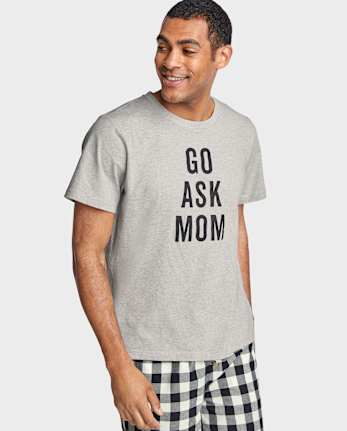 Camiseta para dormir con estampado gráfico para hombre