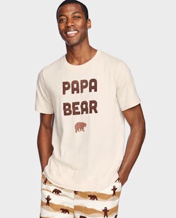 Camiseta para dormir con estampado gráfico para hombre