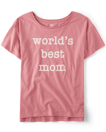 Camiseta para dormir con estampado gráfico para mujer