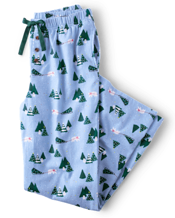 Womens Print Flannel Pajama Pants