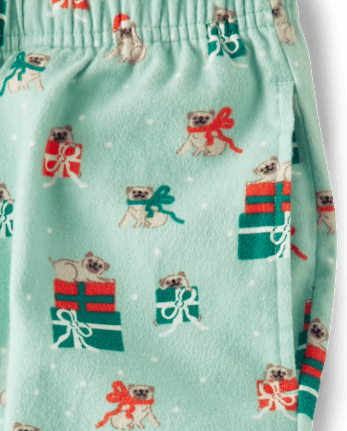 Pantalones de pijama de franela con estampado para mujer