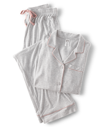 Conjunto de pantalón y top de pijama modal para mujer