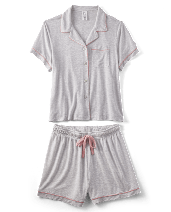 Conjunto de pijama y pantalones cortos de modal para mujer
