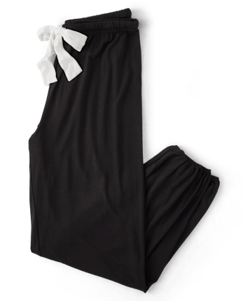 Pantalones de pijama modal con lazo frontal para mujer