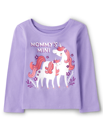 Baby And Toddler Girls Mommy's Mini Graphic Tee