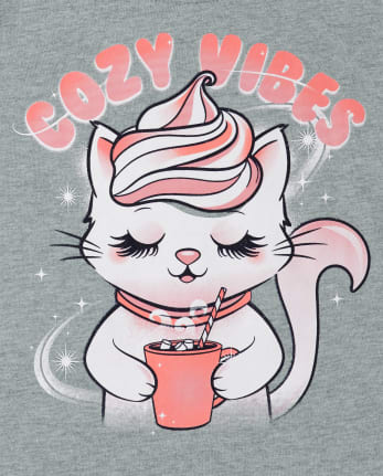 Baby And Toddler Girls Cozy Hugs Graphic Tee