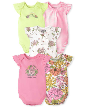 Baby Girls Mix And Match Floral 7-Piece Set