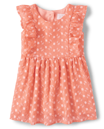 Baby And Toddler Girls Embroidered Floral Dress