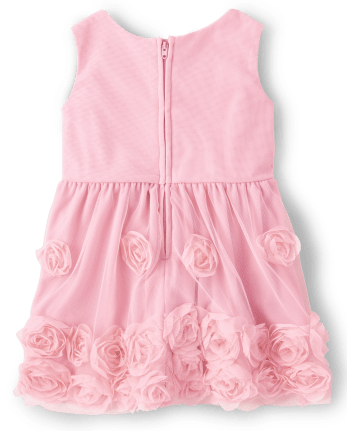 Vestido floral 3D para bebés y niñas pequeñas