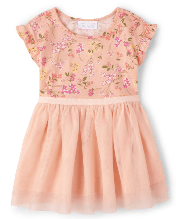 Baby And Toddler Girls Mommy And Me Floral Knit To Woven Dress