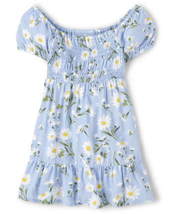 Toddler Girls Floral Tiered Dress