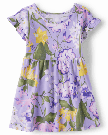 Baby and Toddler Girls Floral Everyday Dress