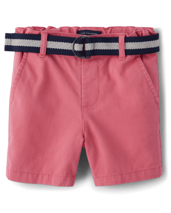 Short chino à ceinture pour bébé et tout-petit garçon