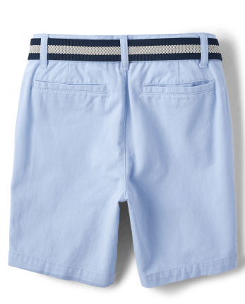 Shorts chinos con cinturón para niños