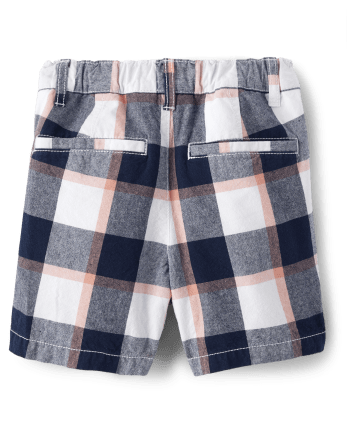 Boy's Checkered Denim Short (4-18)
