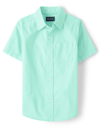 Boys Poplin Button Shirt