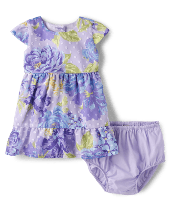 Baby Girls Mommy And Me Floral Tiered Dress