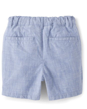 Short chino hachuré pour bébé et tout-petit garçon