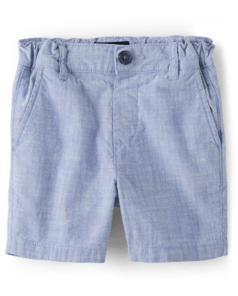Short chino hachuré pour bébé et tout-petit garçon