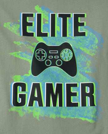 Camiseta con gráfico Elite Gamer para niños