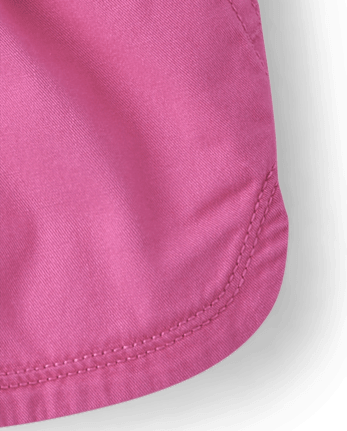 Shorts sin cierres de sarga para bebés y niñas pequeñas