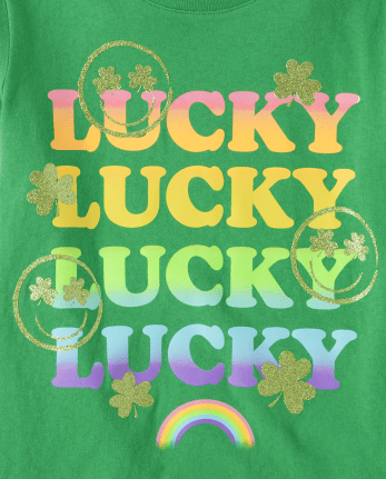 Girls Lucky Graphic Tee