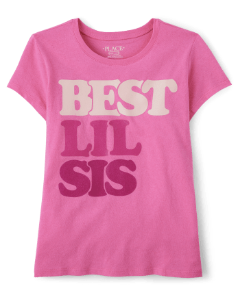 Girls Lil Sis Graphic Tee