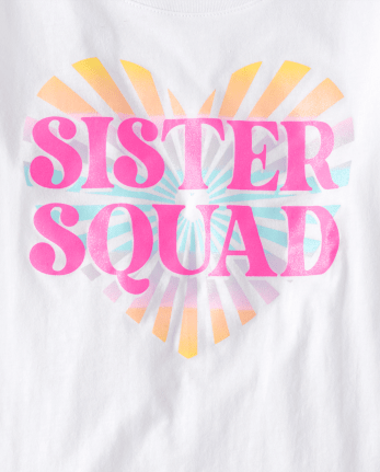 Girls Sister Squad Graphic Tee