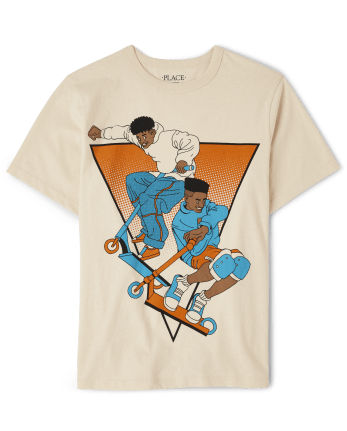 Camiseta gráfica para niños Scooter para niños