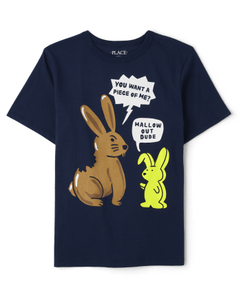 Boys Easter Bunny Graphic Tee