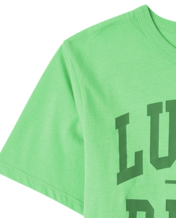 T-shirt graphique Lucky Dude assorti pour garçon