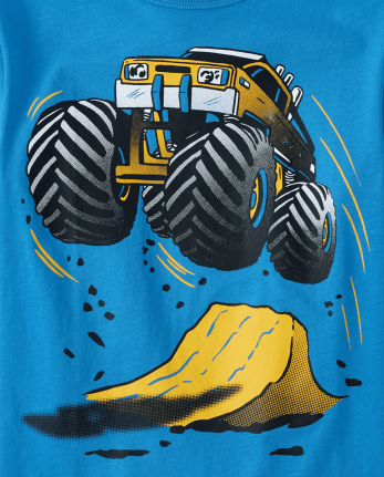 Camiseta con gráfico Monster Truck para niños