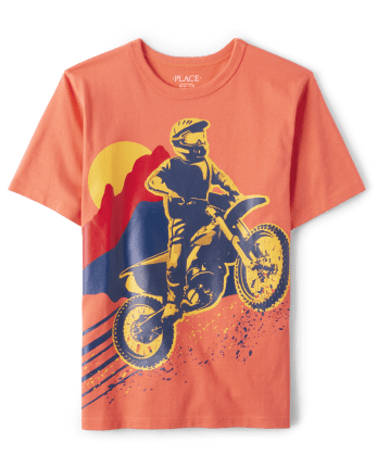 Boys Mountain Biker Graphic Tee