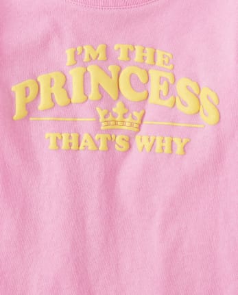 Baby And Toddler Girls Princess Graphic Tee