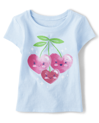 Baby And Toddler Girls Cherry Graphic Tee