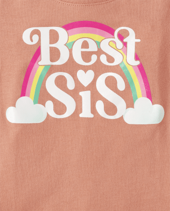 Baby And Toddler Girls Big Sis Graphic Tee