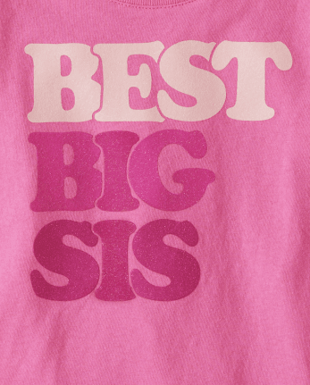 Baby And Toddler Girls Big Sis Graphic Tee
