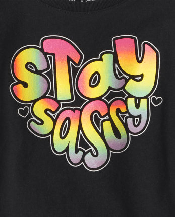 Baby And Toddler Girls Sassy Graphic Tee