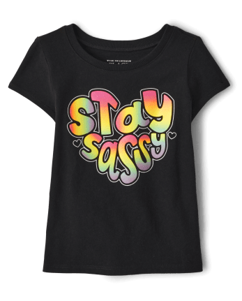 Baby And Toddler Girls Sassy Graphic Tee